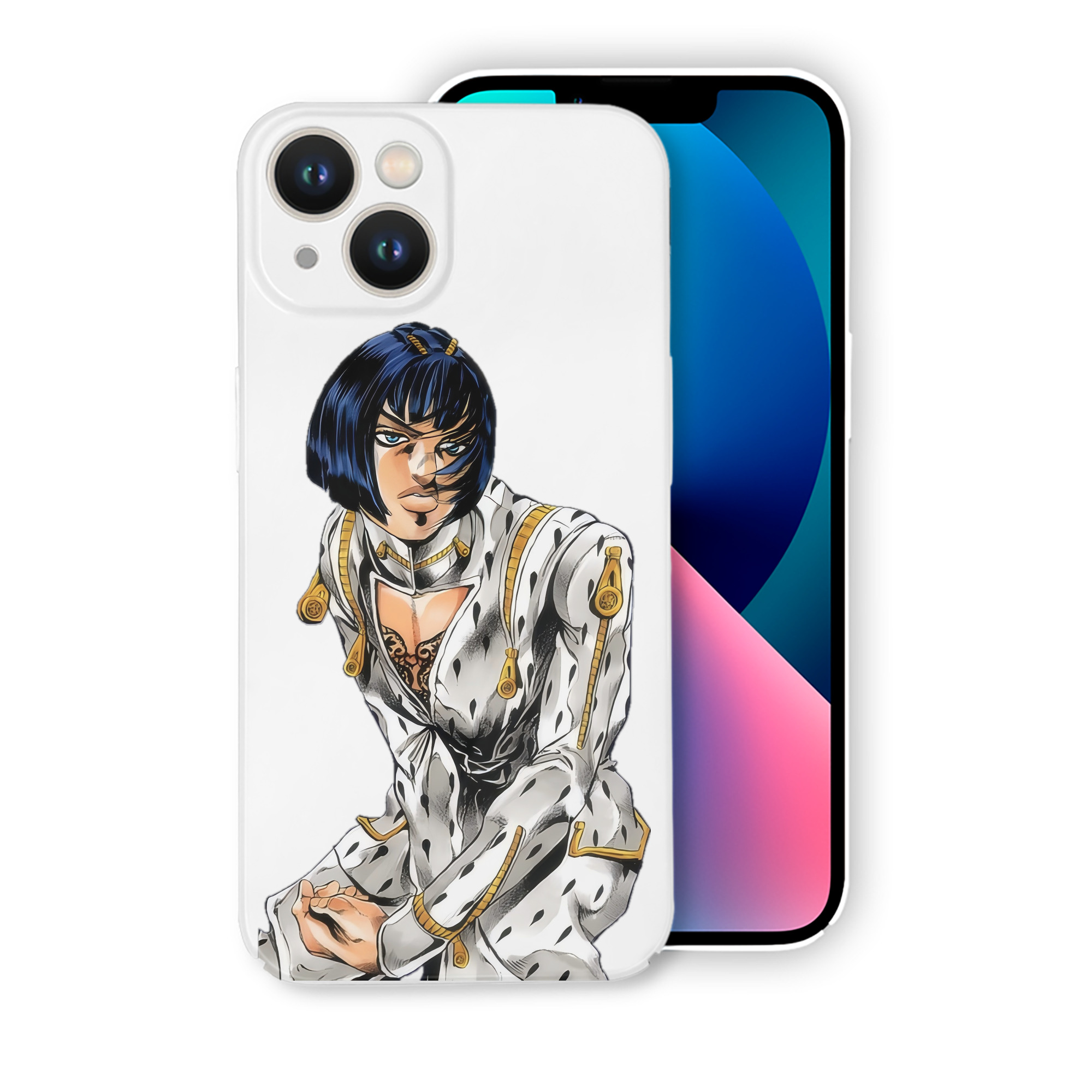 （画像用） ジョジョの奇妙な冒険 ブローノ?ブチャラティ JoJo's Bizarre Adventure Bruno Bucciarati 【iPhone 14シリーズ対応】ハードケース